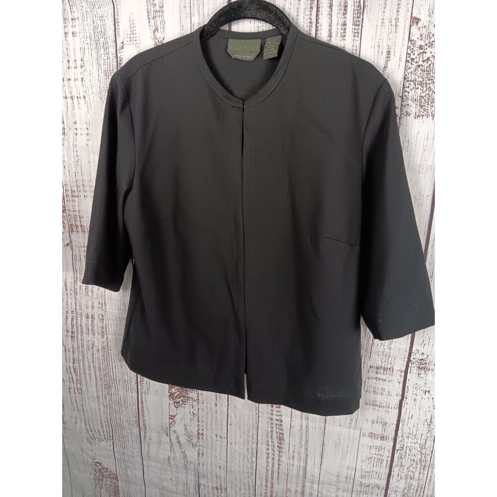 Banana Republic Cardigan Sweater Women's Medium Black 100%  Italian Wool